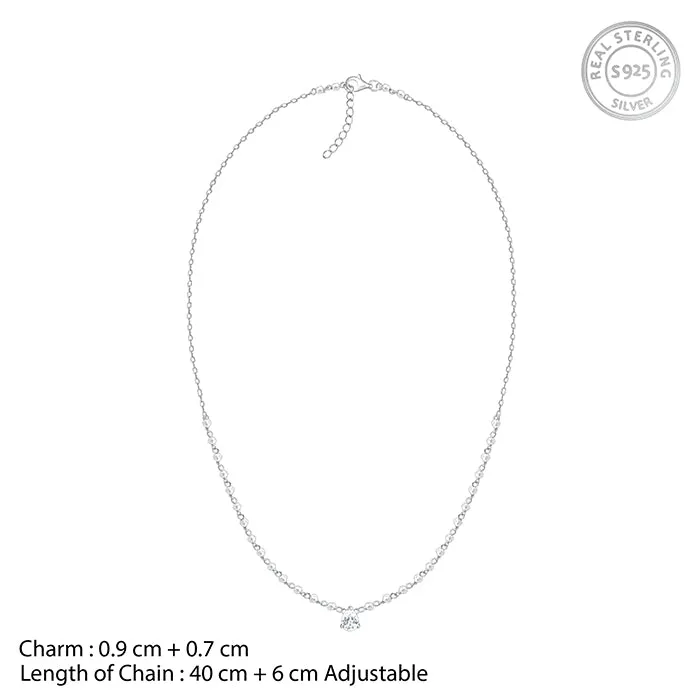 Silver Mystic Raindrop Necklace Giva