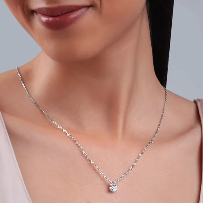 Silver Mystic Raindrop Necklace Giva