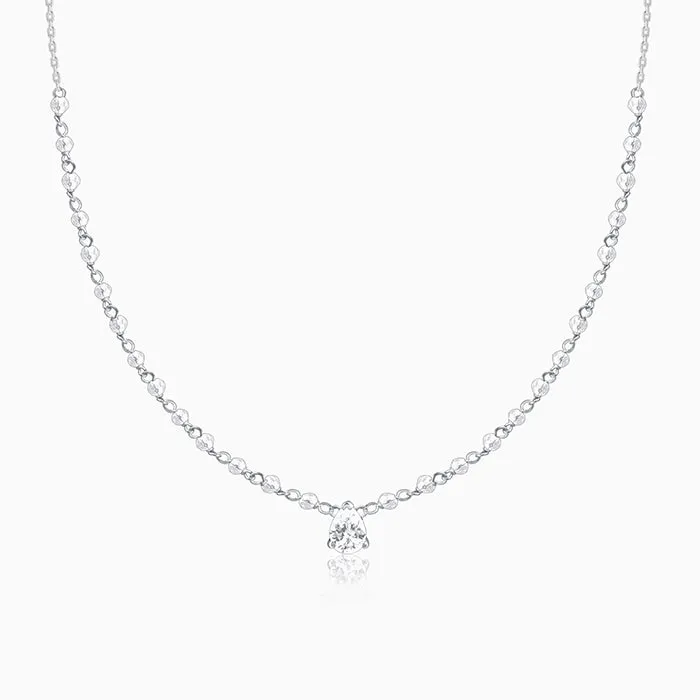 Silver Mystic Raindrop Necklace Giva
