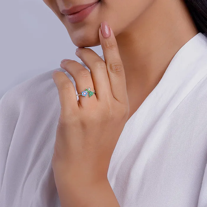 Silver Nectar Love Ring Giva