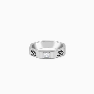Silver Om Ring For Men Giva