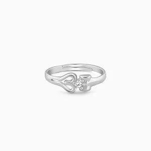 Silver Om Shiva Ring for Him Giva