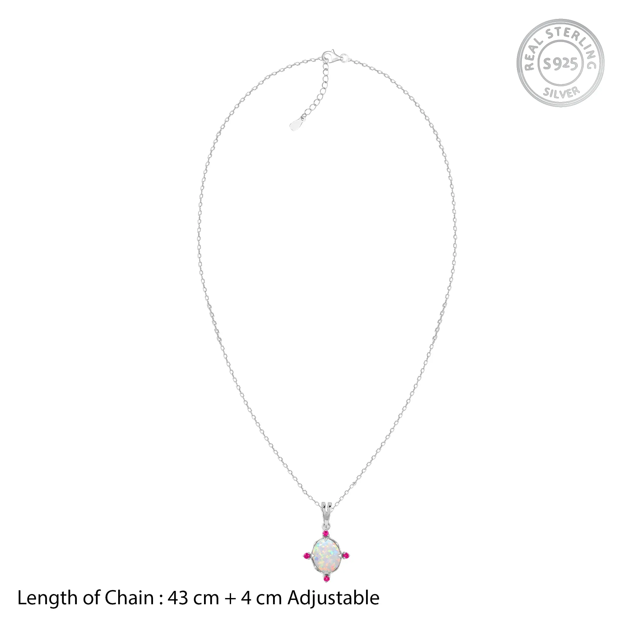 Silver Opal Dreams Pendant With Link Chain Giva