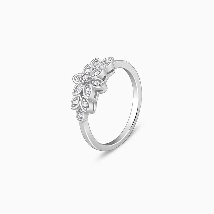 Silver Orchid Ring Giva