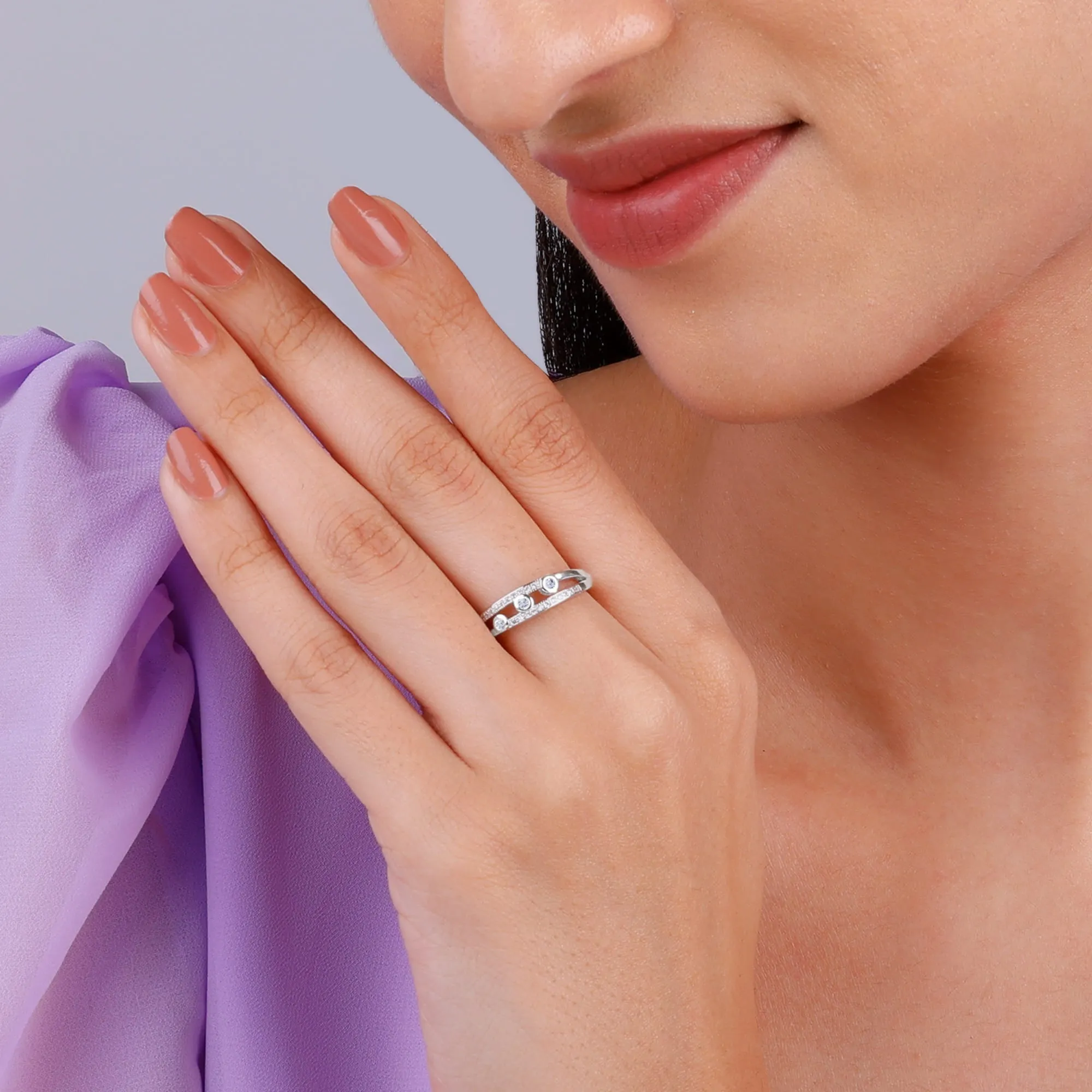 Silver Orion's Belt Ring Giva
