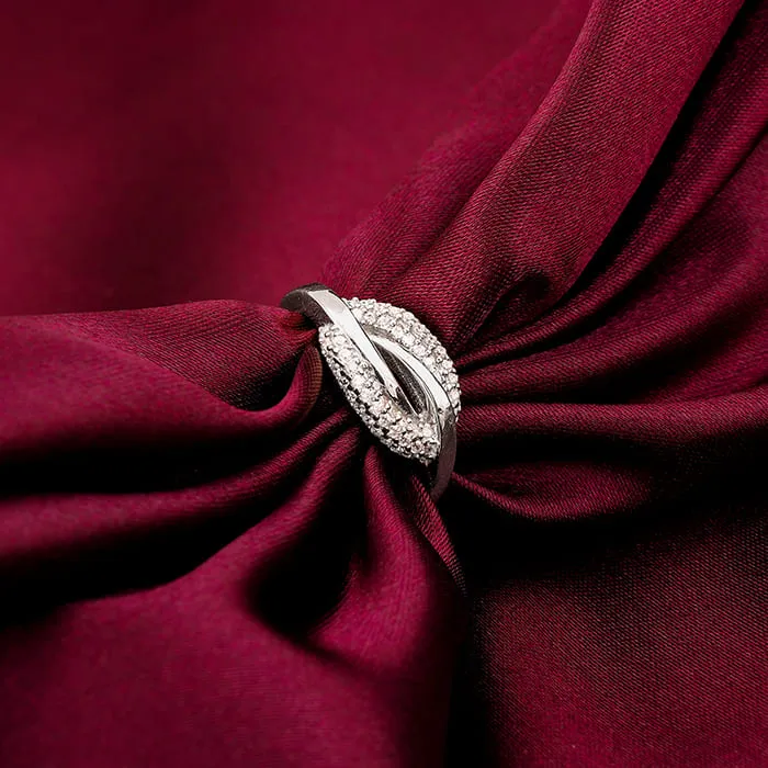 Silver Oval Touch Ring Giva