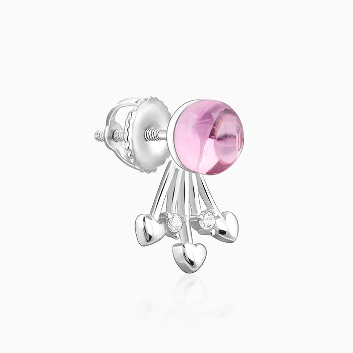 Silver Passion Heart Earrings Giva