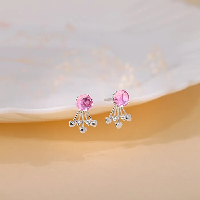 Silver Passion Heart Earrings Giva
