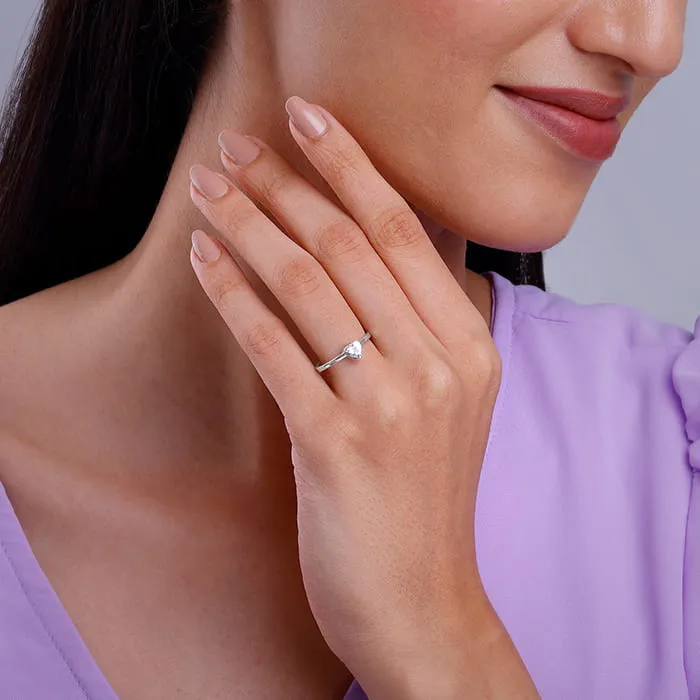Silver Passionate Love Ring Giva