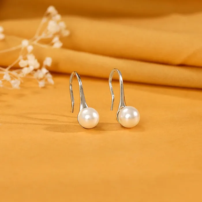 Silver Pearl Small Stud Earrings Giva
