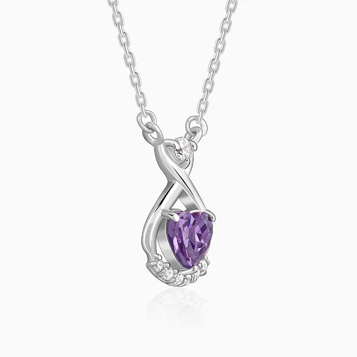 Silver Perennial Love Pendant With Link Chain Giva