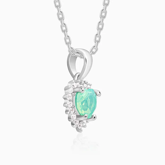 Silver Perfect Heart Pendant With Link Chain Giva