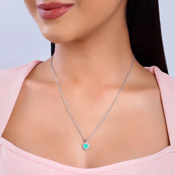 Silver Perfect Heart Pendant With Link Chain Giva