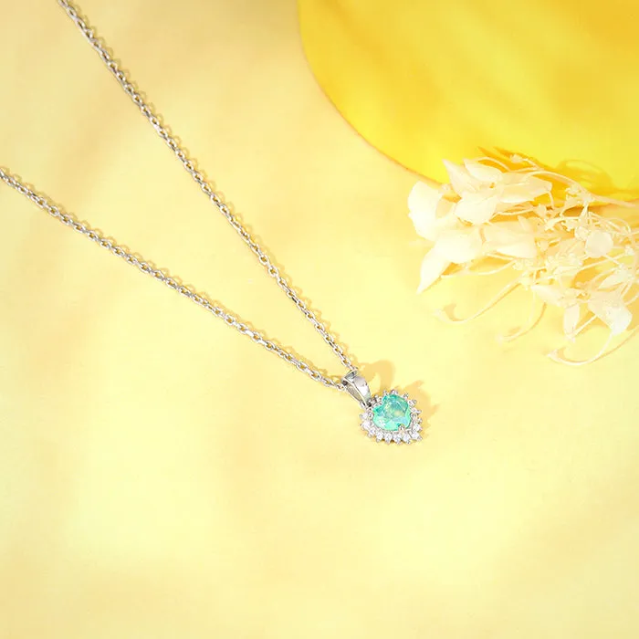 Silver Perfect Heart Pendant With Link Chain Giva