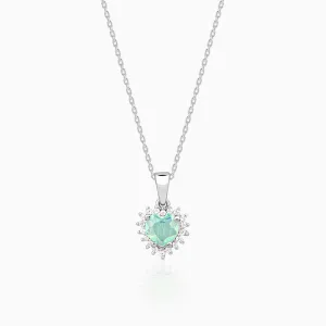 Silver Perfect Heart Pendant With Link Chain Giva