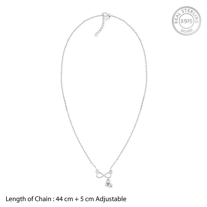 Silver Personalised Endless Echo Necklace Giva