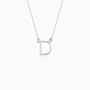 Silver Personalised Initial Necklace Giva