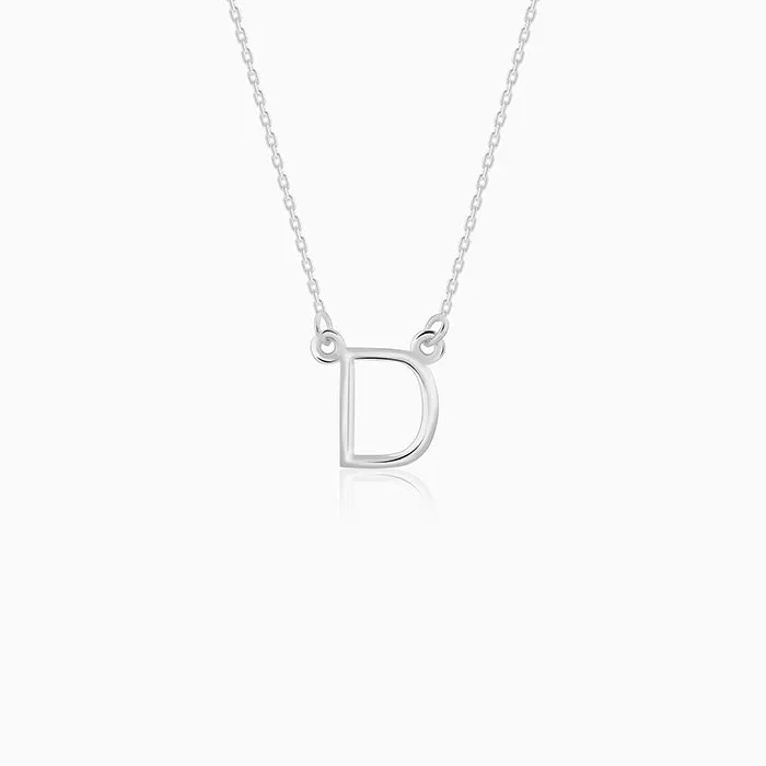 Silver Personalised Initial Necklace Giva