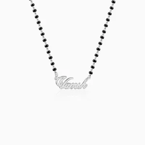 Silver Personalised Name Mangalsutra Giva