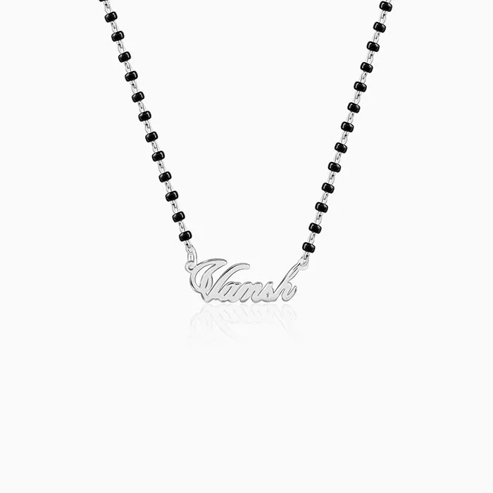 Silver Personalised Name Mangalsutra Giva