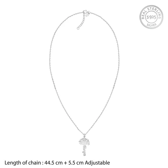 Silver Personalised Tree of Names Pendant with Link Chain Giva