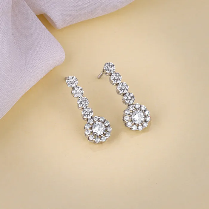 Silver Prima Donna Dangler Earrings Giva