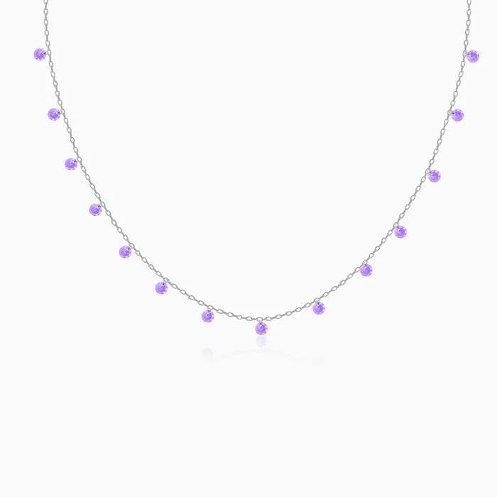 Silver Purple Fantasy Necklace Giva
