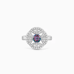 Silver Quatrefoil Radiance Ring Giva