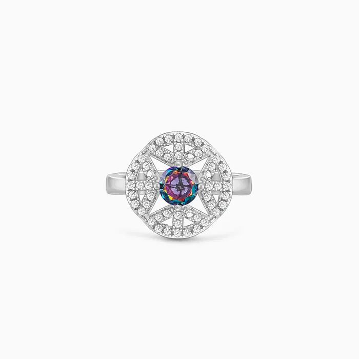 Silver Quatrefoil Radiance Ring Giva