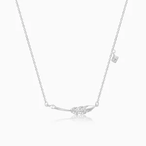 Silver Quill & Letter Necklace Giva