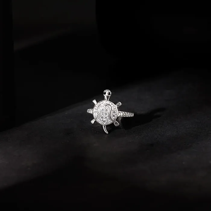 Silver Racy Tortoise Ring For Him Giva