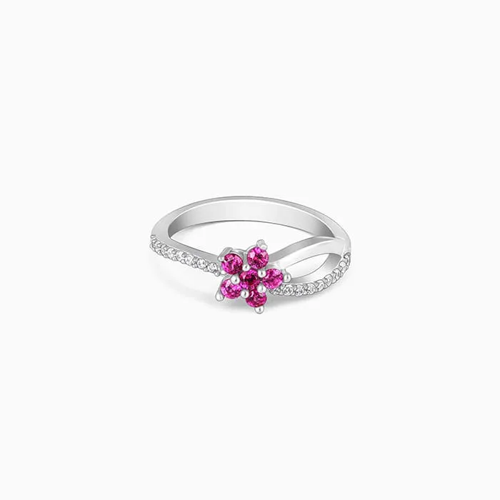 Silver Radiant Rose Ring Giva