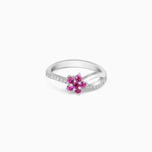 Silver Radiant Rose Ring Giva