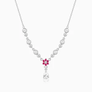 Silver Regal Blossom Necklace Giva