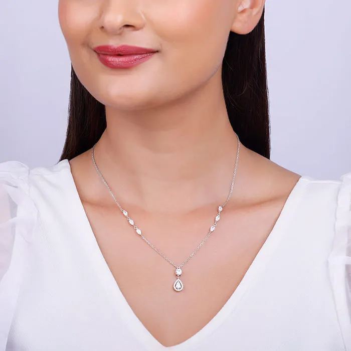 Silver Regal Radiance Necklace Giva