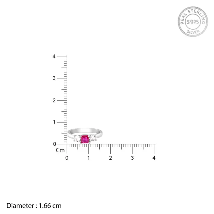 Silver Rule in Pink Ring Giva