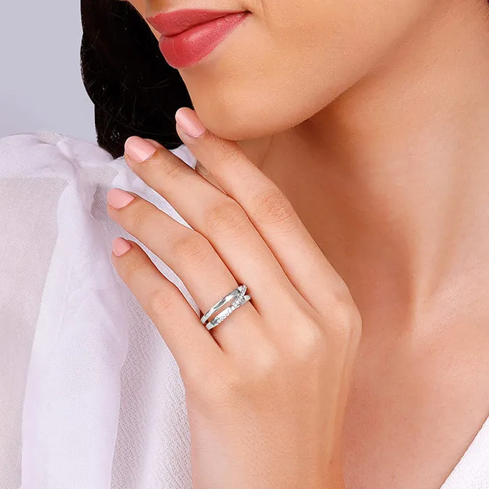 Silver Sash Ring Giva