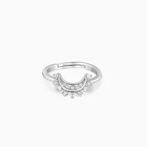 Silver See The Moon Ring Giva