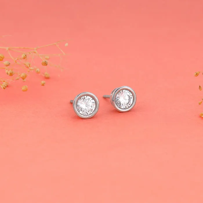Silver Shine Zircon Earrings Giva
