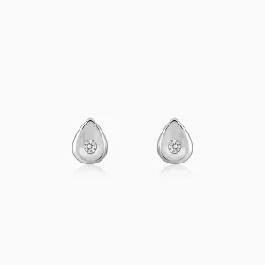 Silver Small Tear Drop Earrings Giva