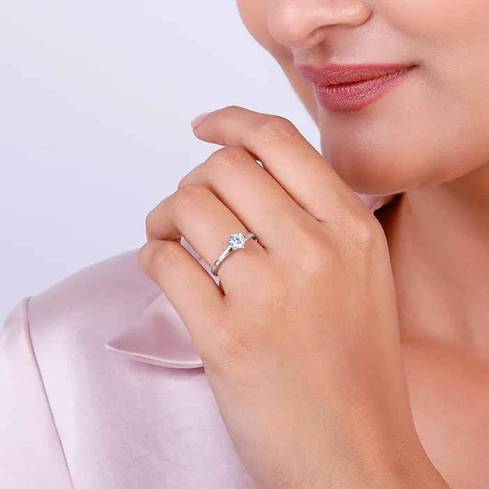 Silver Snowfall Ring Giva