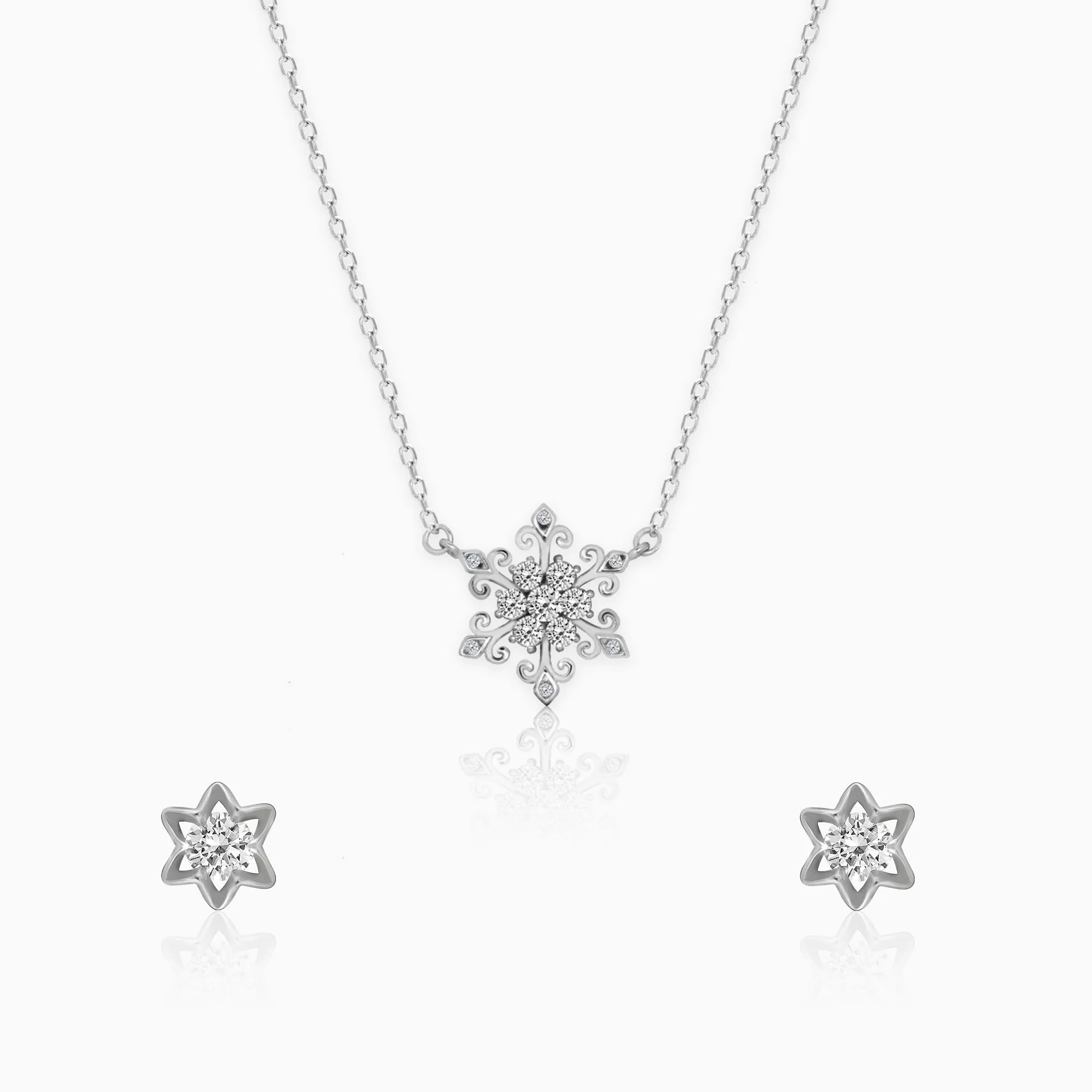 Silver Snowflake Set Giva