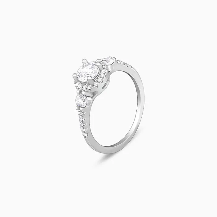 Silver Sparkly Ring Giva
