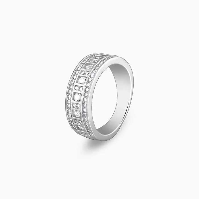 Silver Squares Ring Giva
