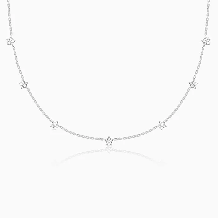 Silver Star Constellation Necklace Giva