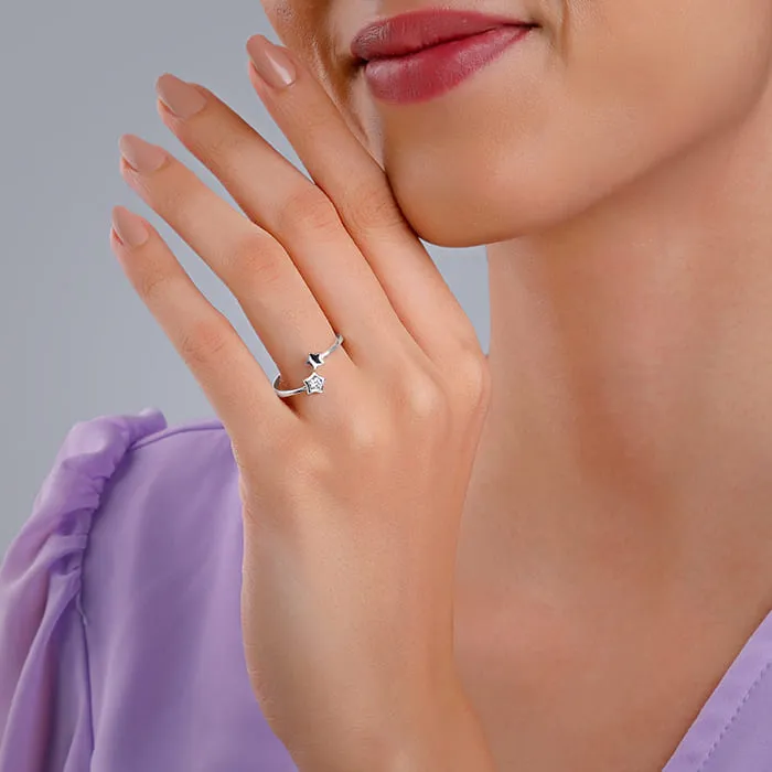 Silver Starlit Shine Ring Giva