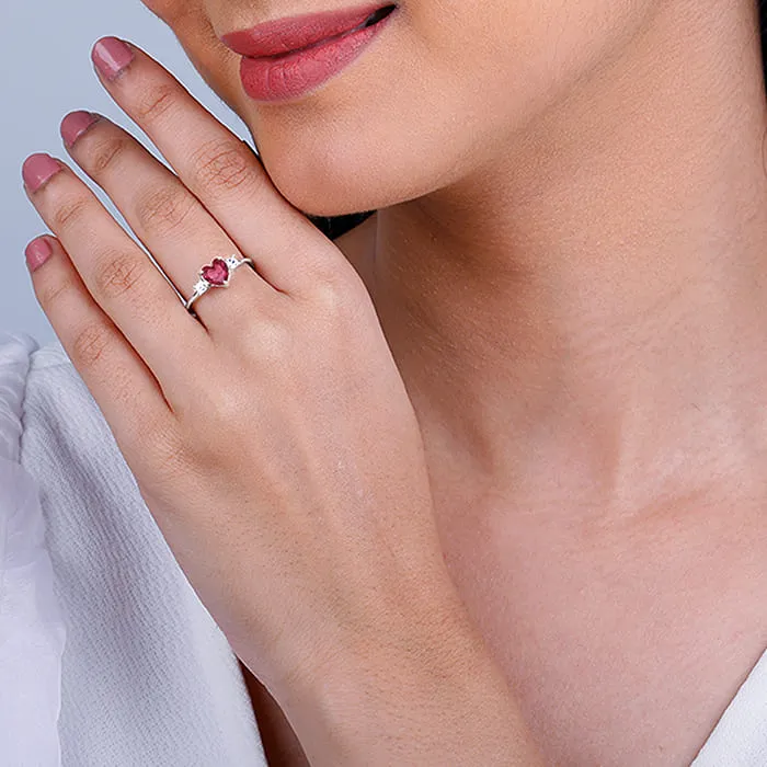 Silver Stay With Me Ring Giva