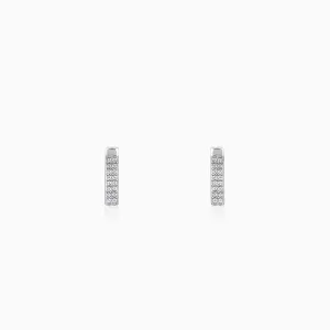 Silver Stellar Bar Earrings Giva