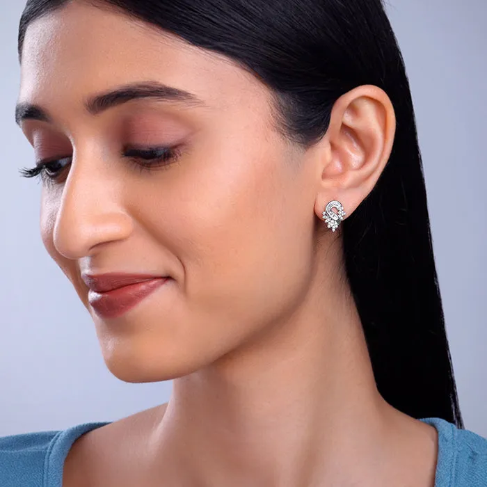Silver Stunning Bling Earrings Giva