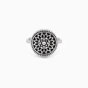 Silver Sunshine Oxidised Ring Giva